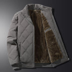 Blouson homme matelassé doublé col montant zippé