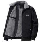 Blouson homme zippé à col contrasté
