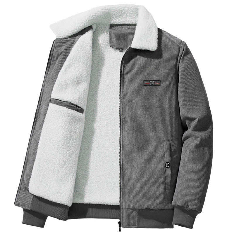 Blouson homme zippé à col contrasté