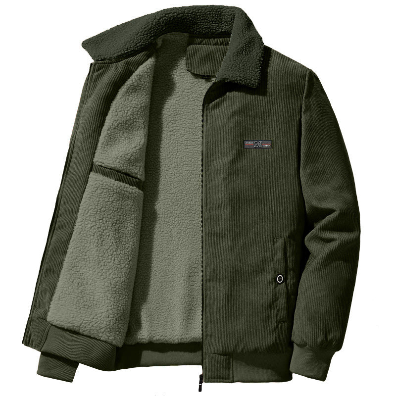 Blouson homme zippé à col contrasté