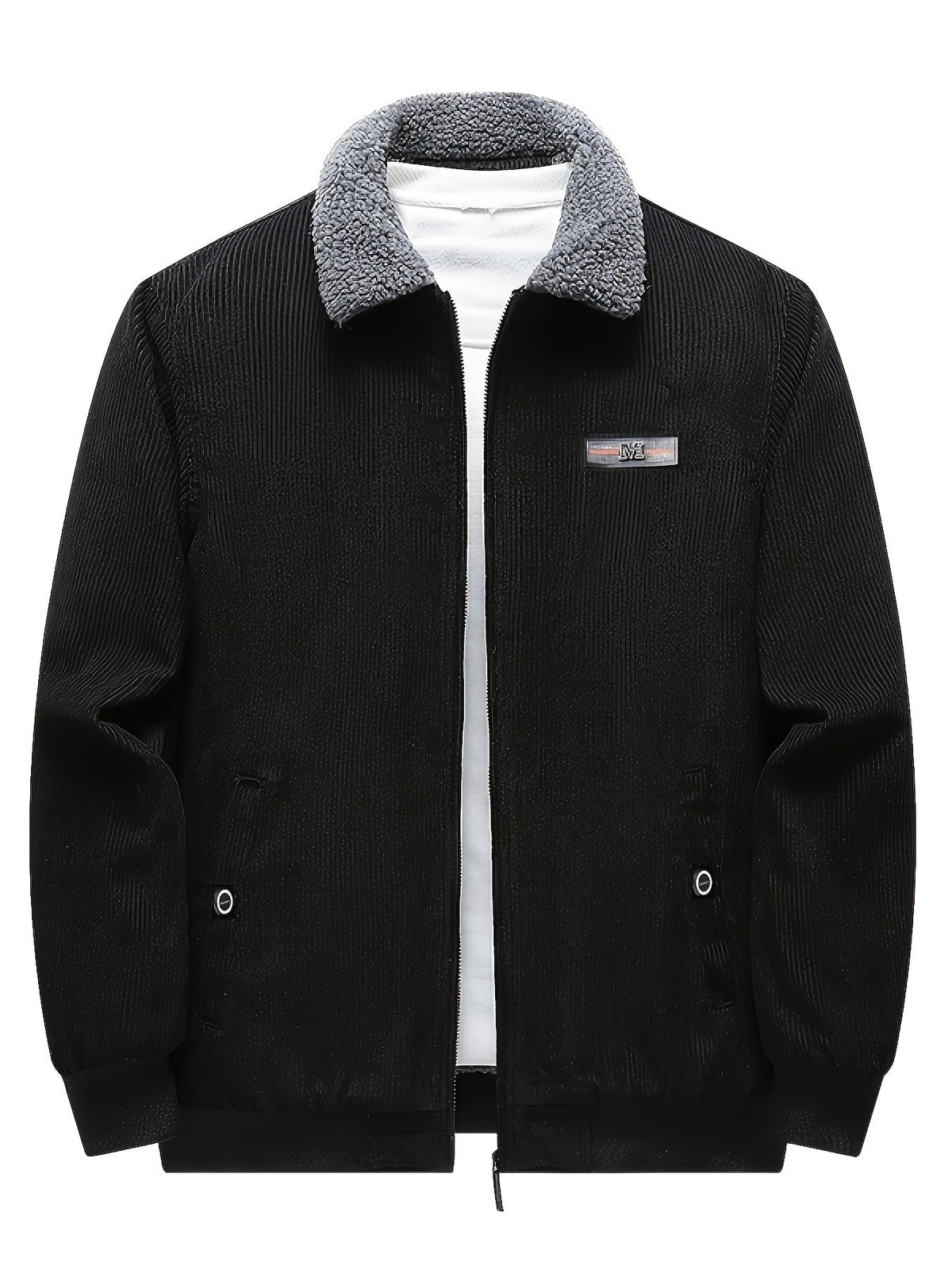 Blouson homme zippé à col contrasté