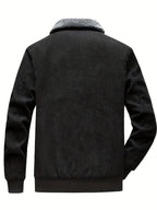 Blouson homme zippé à col contrasté