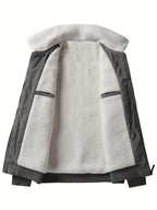 Blouson homme zippé à col contrasté