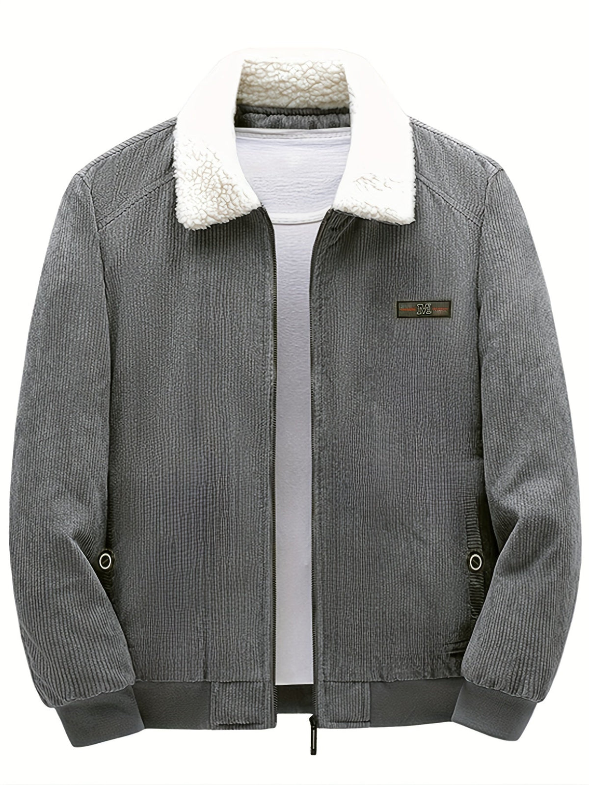 Blouson homme zippé à col contrasté