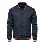 Blouson homme zippé à col montant
