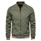 Blouson homme zippé à col montant