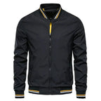 Blouson homme zippé à col montant