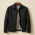 Blouson homme zippé à doublure à carreaux