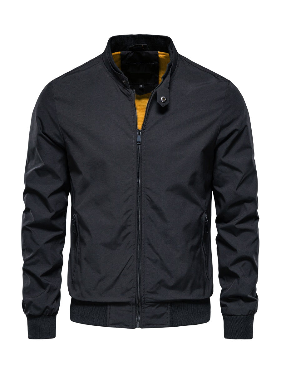 Blouson homme zippé col montant
