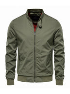 Blouson homme zippé col montant