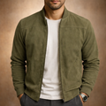 Blouson homme zippé côtelé