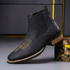 Bottes Chelsea homme à bout brodé