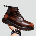 Bottes homme à lacets semelle épaisse