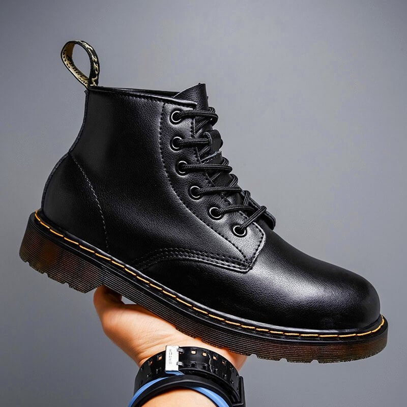 Bottes homme à lacets semelle épaisse