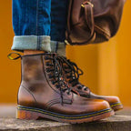 Bottes homme à lacets semelle épaisse