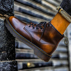 Bottes homme à lacets semelle épaisse