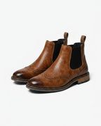 Bottines Chelsea homme à perforations