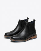 Bottines Chelsea homme à perforations