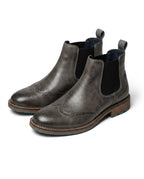 Bottines Chelsea homme à perforations