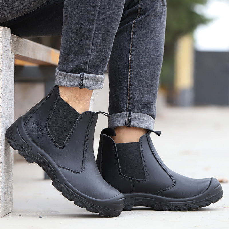 Bottines Chelsea homme à semelle crantée