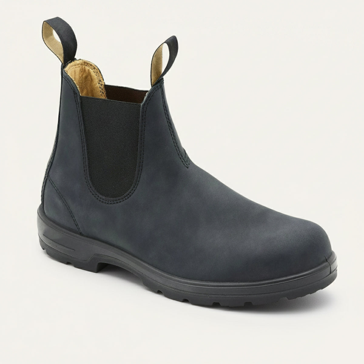 Bottines Chelsea homme cuir à semelle crantée