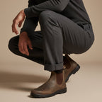 Bottines Chelsea homme cuir à semelle crantée