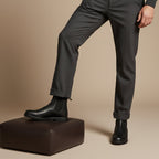 Bottines Chelsea homme cuir à semelle crantée