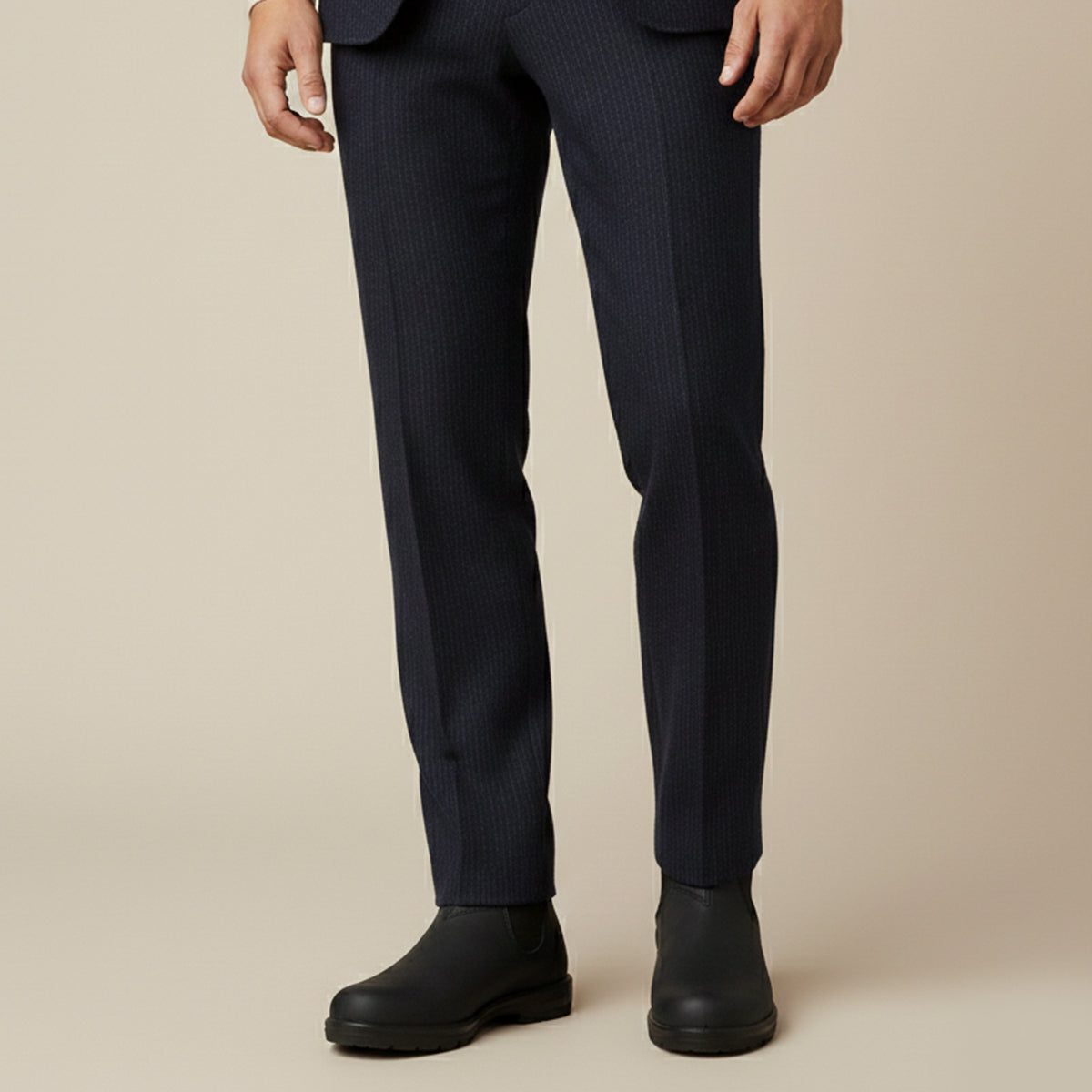 Bottines Chelsea homme cuir à semelle crantée