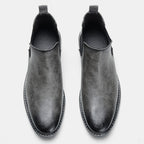 Bottines homme à empiècements élastiques