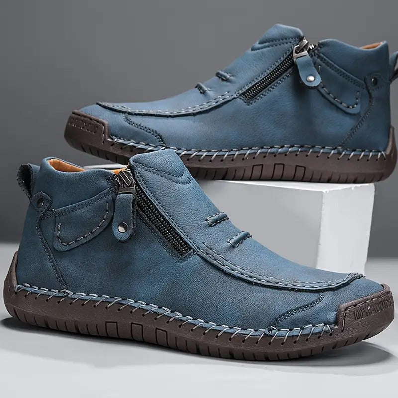 Bottines homme à fermeture zippée