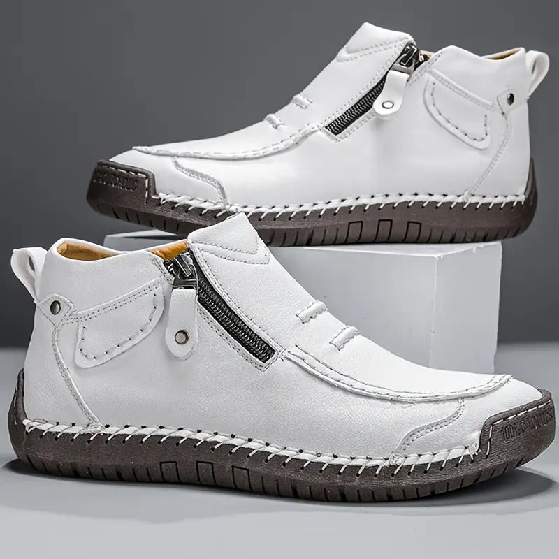 Bottines homme à fermeture zippée