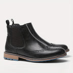 Bottines homme Chelsea à détails brogue