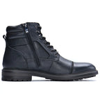 Bottines homme cuir à lacets et zip latéral