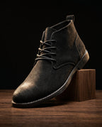 Bottines homme daim à lacets