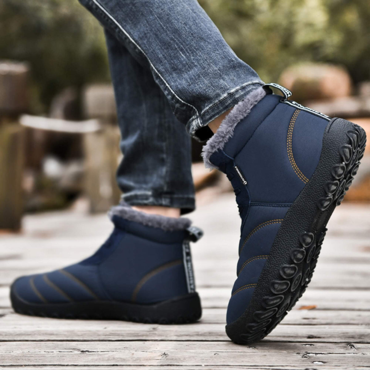 Bottines homme doublées à semelle flexible