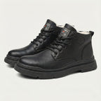 Bottines homme fourrées à lacets