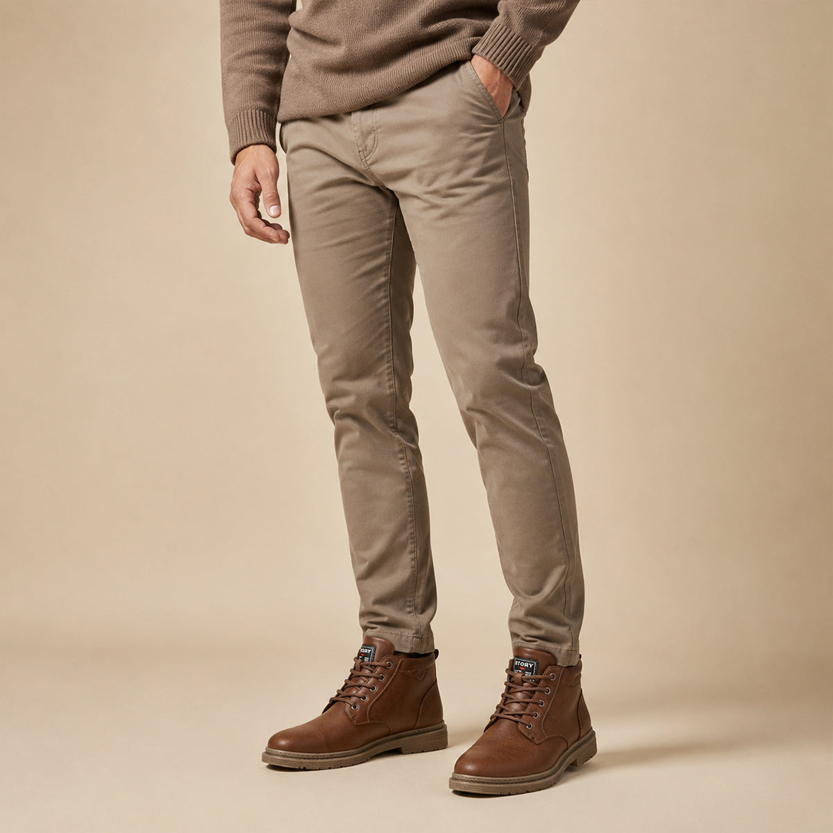 Bottines homme fourrées à lacets