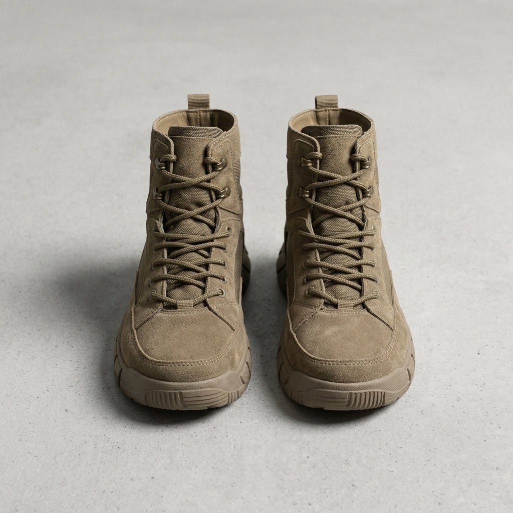 Bottines homme montantes à lacets semelle épaisse
