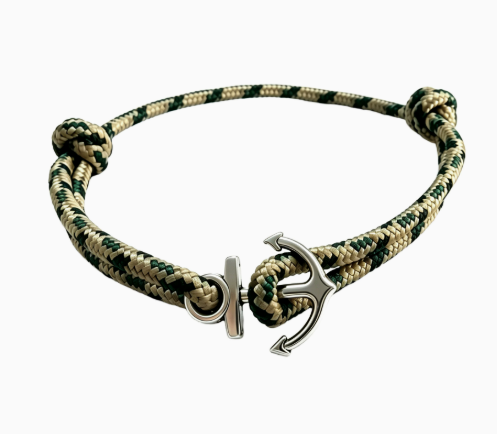 Bracelet corde ancre marine