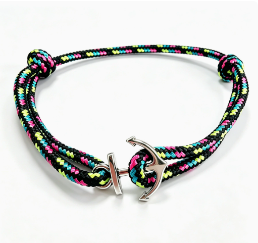 Bracelet corde ancre marine