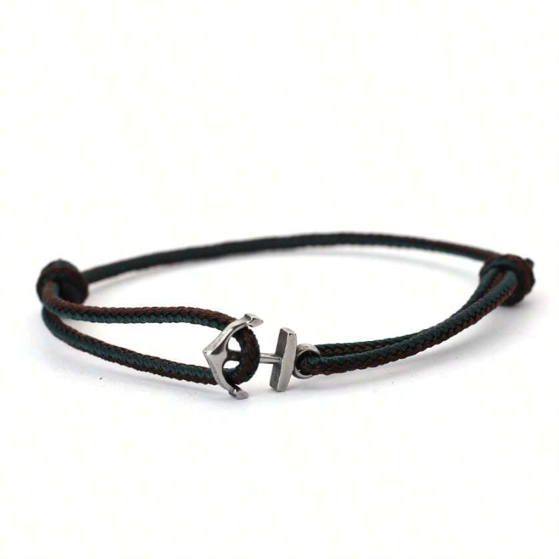 Bracelet homme à ancre ajustable