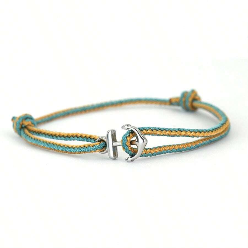 Bracelet homme à ancre ajustable