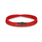Bracelet homme tressé double tour