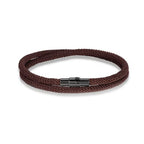 Bracelet homme tressé double tour