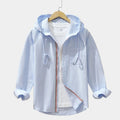Chemise homme zippée à capuche