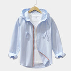 Chemise homme zippée à capuche