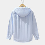 Chemise homme zippée à capuche