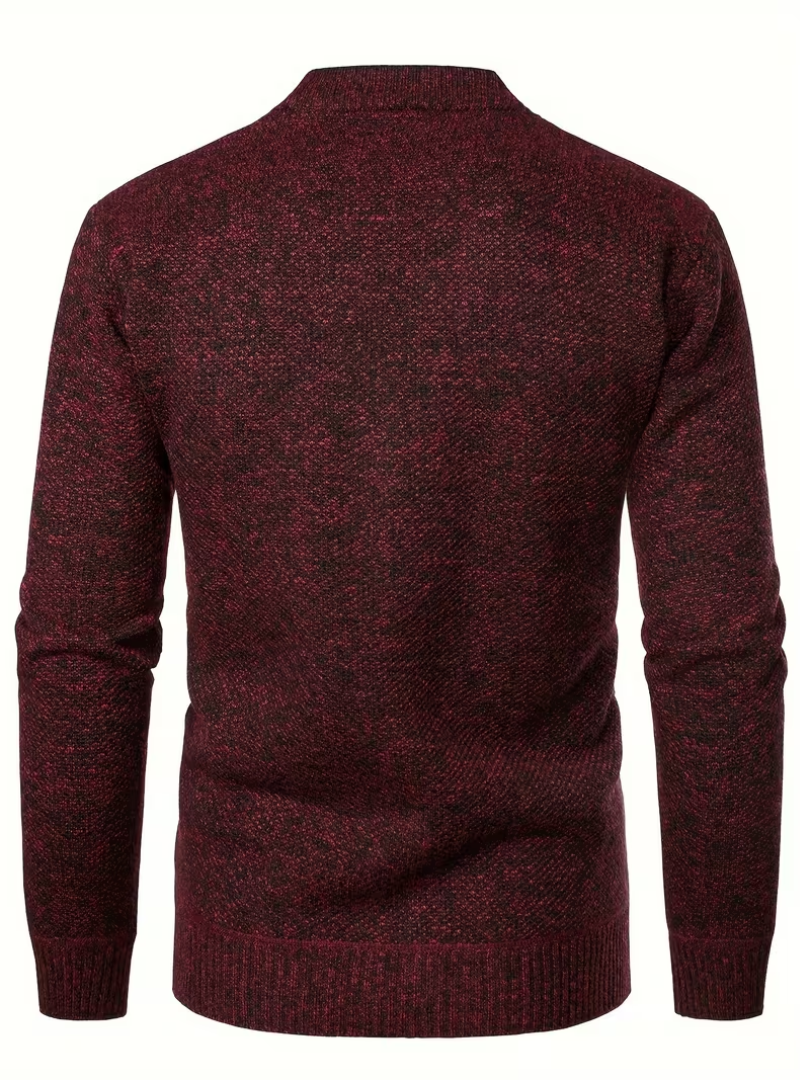 Cardigan à col V boutonné pour homme