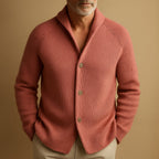 Cardigan homme côtelé à col châle