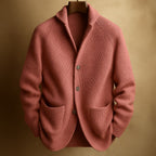 Cardigan homme côtelé à col châle